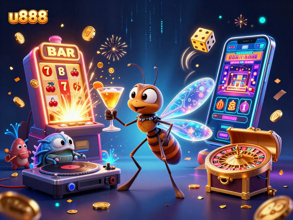 Experience thrilling gaming action with u888 casino, featuring vibrant characters and dynamic elements.