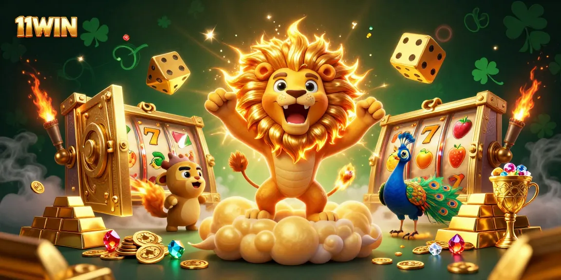 Win big with 11WIN in an exciting casino scene full of dynamic gaming elements.