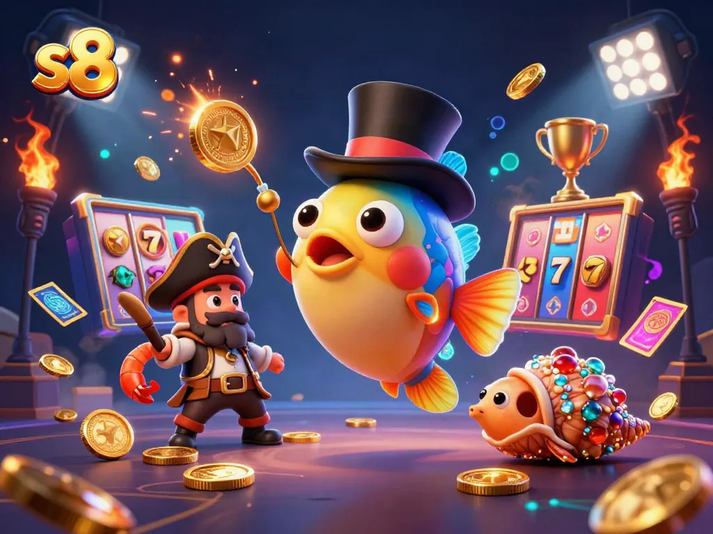 Experience the thrill of s8 gaming with our captivating jackpot scene featuring unique sea creatures.