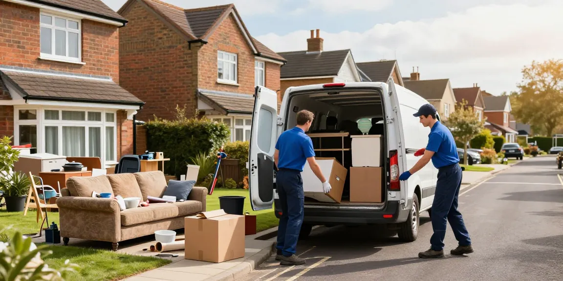 House clearance London performed by licensed professionals efficiently removing clutter from a residential home.