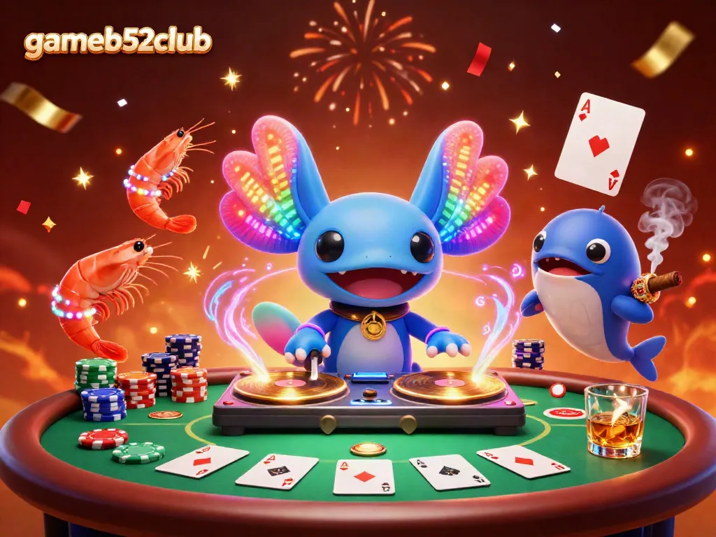 Engage in exciting gameplay at gameb52club with vibrant characters and dynamic casino elements.