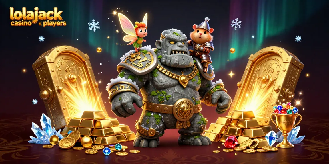 Join the excitement with lolajack casino uk players in a vibrant 3D fantasy scene featuring magical elements and treasures.