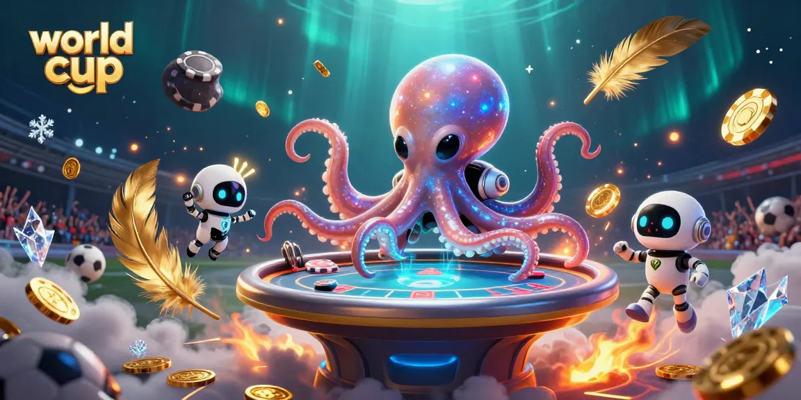 Engage in a thrilling world cup gambling experience with vibrant alien characters and dynamic poker elements.