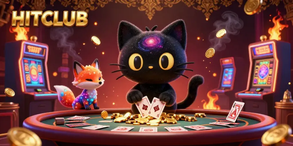 Join the HITCLUB cosmic casino with vibrant 3D characters and vivid slot game action.