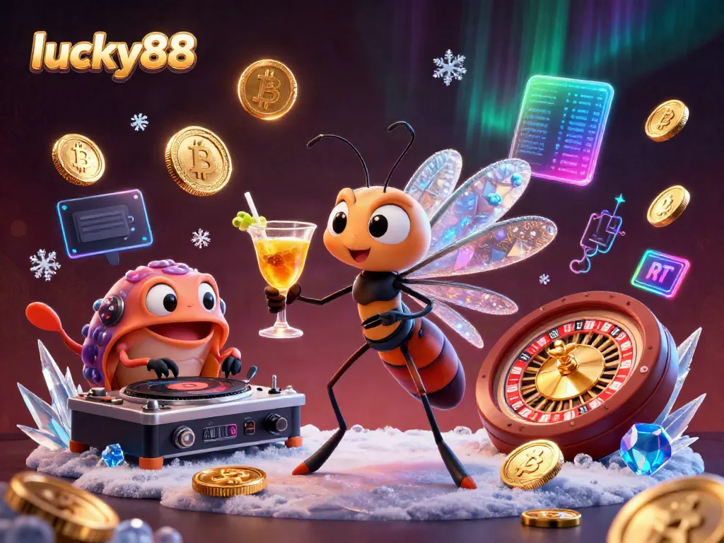 Engage with luck and fortune at lucky88's thrilling gaming experience featuring vibrant casino elements.