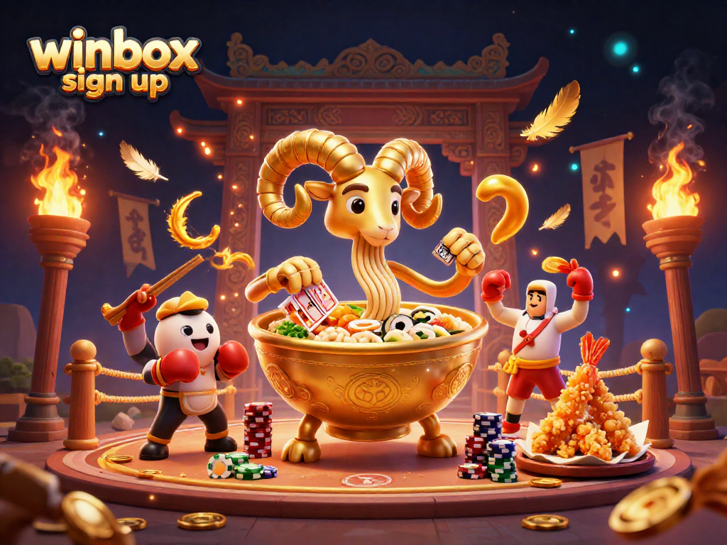 Winbox sign up and engage in thrilling casino action with unique characters and vibrant visuals.