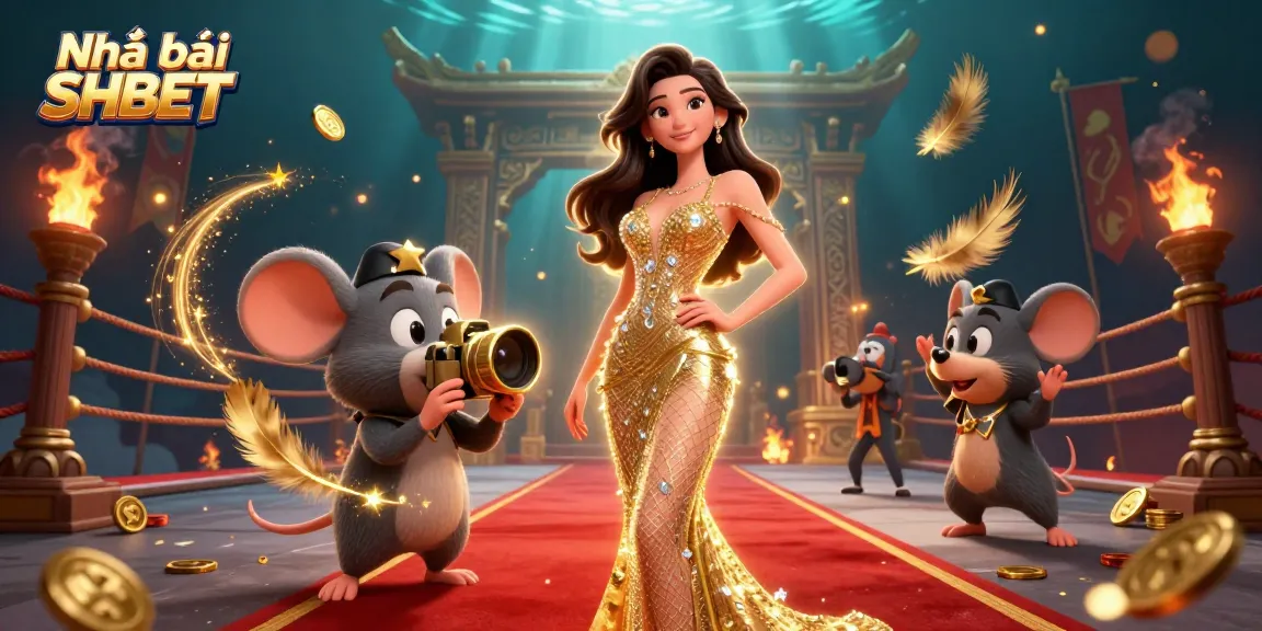 Experience thrilling gaming with Nhà cái SHBET, featuring vibrant characters and dynamic casino elements.