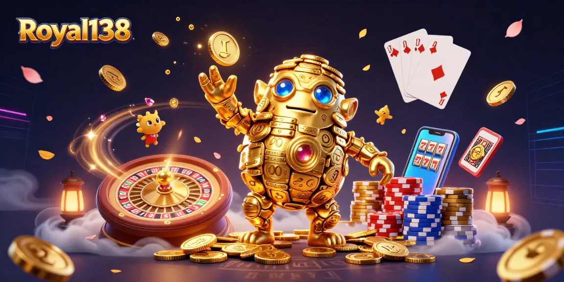 Menangkan permainan dengan Royal138 yang menawarkan simbol slot dan golem emas.
