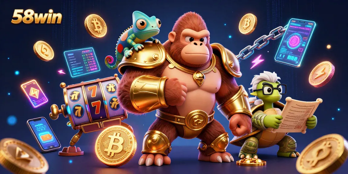 Engage with 58win's thrilling casino adventures featuring vibrant characters and dynamic slot games.
