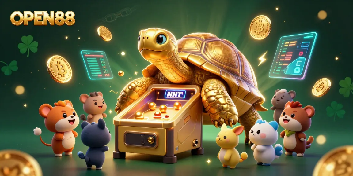 Join the fun at OPEN88 with a thrilling 3D pinball machine tortoise and crypto elements.