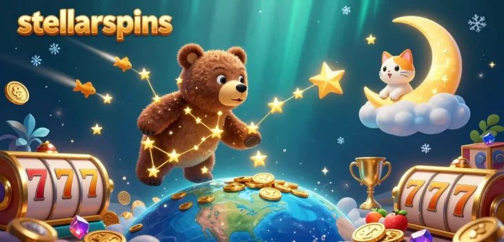 Engage in thrilling slot battles and win big at stellarspins with vibrant casino imagery.
