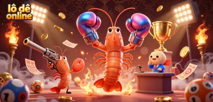 Engage with lô đề online for thrilling lottery action in a colorful, dynamic scene.