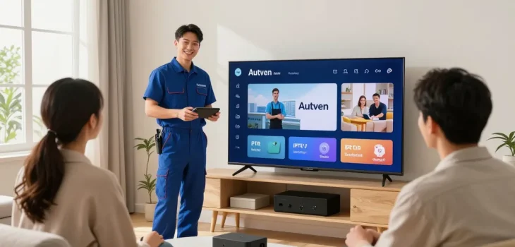 Trusted IPTV UK provider assisting local homeowners with professional installation service.